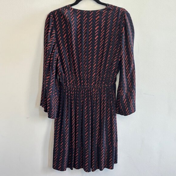 Apiece Apart Navy Hatch Print Upaya Dress - Size 2 - - Picture 4 of 7